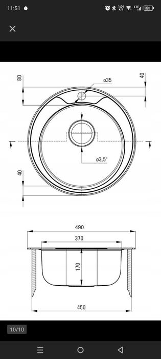 Nowy kompletny zlewoamywak z syfonem nie używany