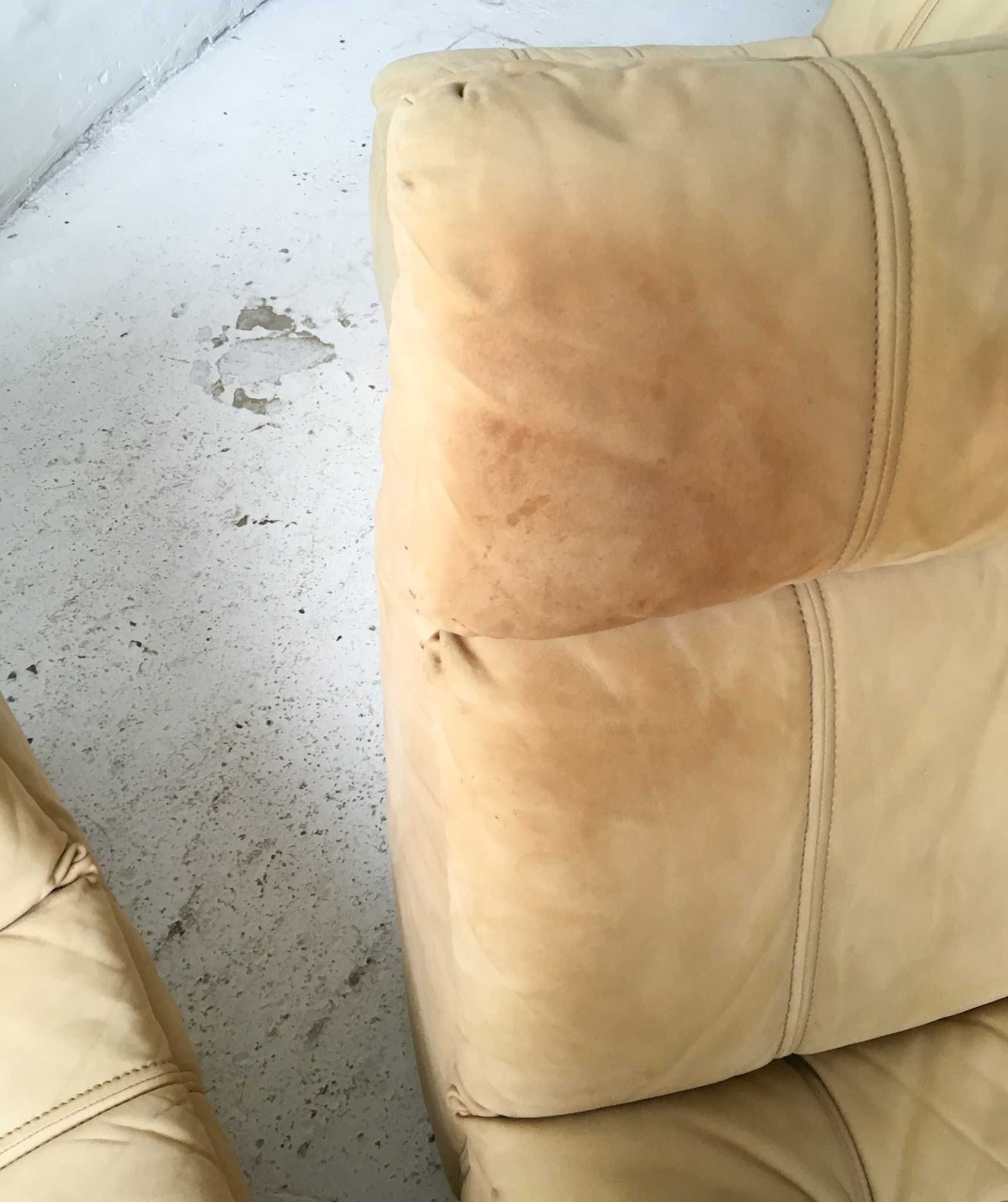 Rolf Benz sofa modułowa skóra nubuk lata 70 80 vintage design