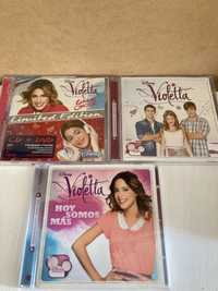 3 płyty CD z piosenkami z serialu Violetta