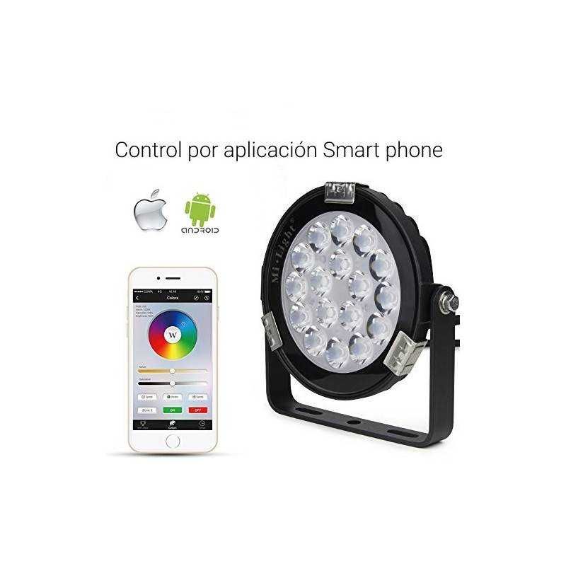 Foco projetor LED 9W controlo por WiFi