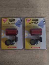 2 x lampka rowerowa tylna LED