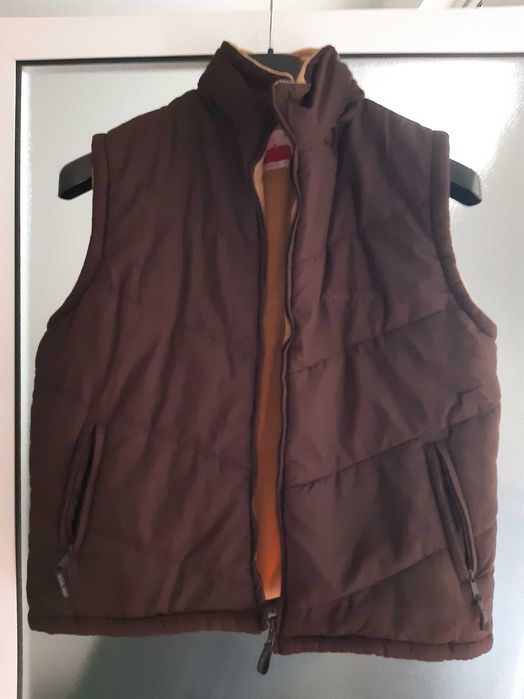 Colete castanho homem