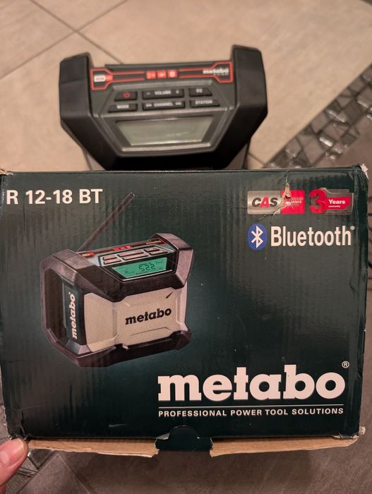 Radio Metabo budowlane z bluetooth