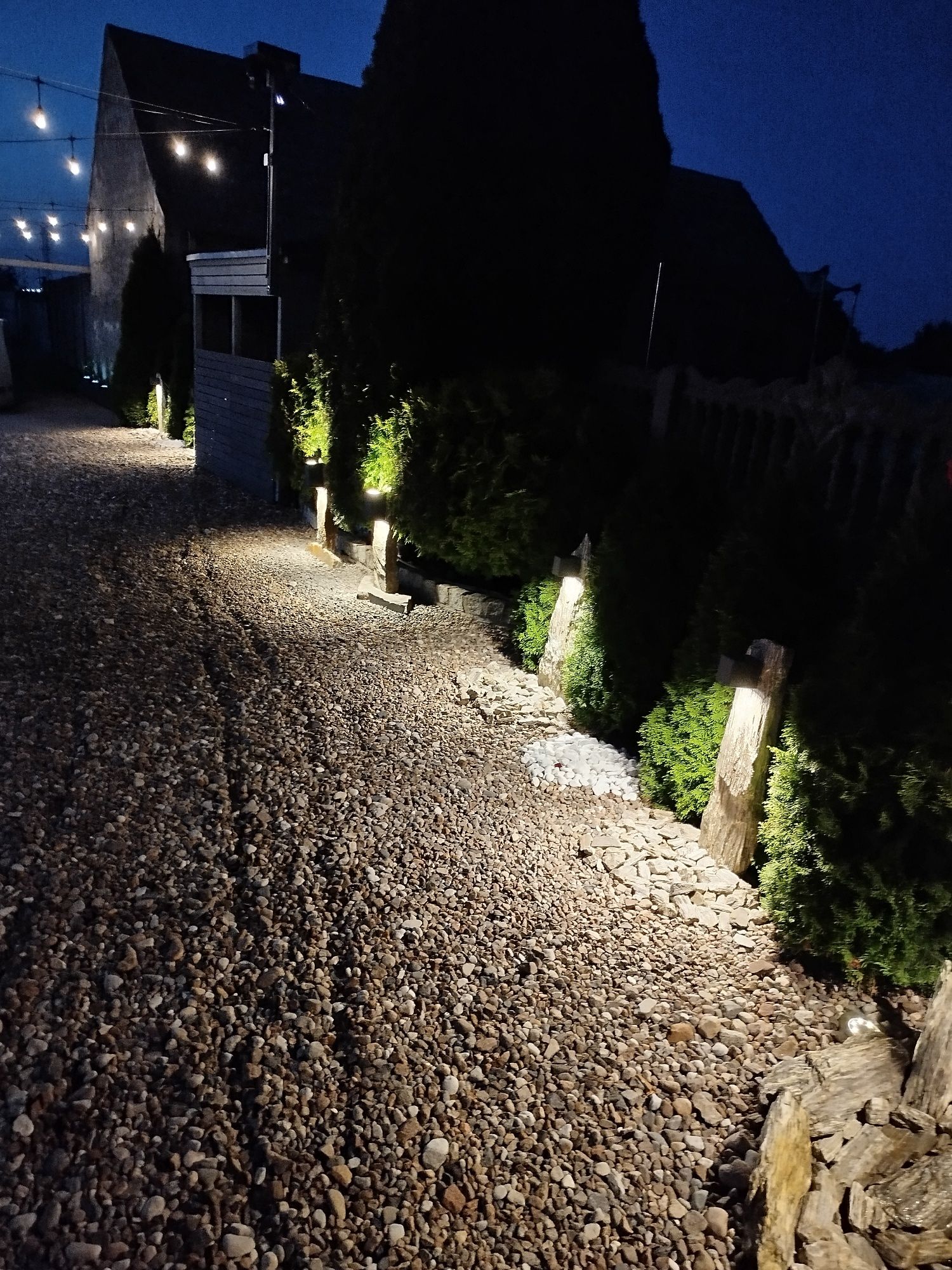 Lampy  w kamieniu