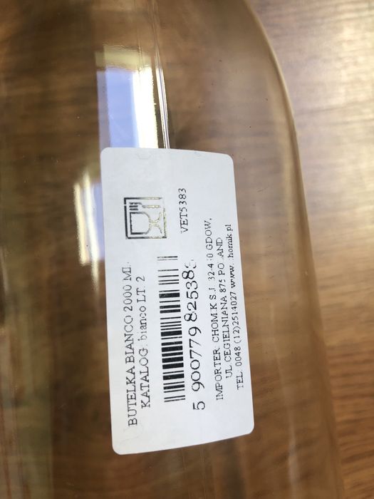 Duża butelka szklana 2000ml zamknięcie pałąkowe clip nalewki soki