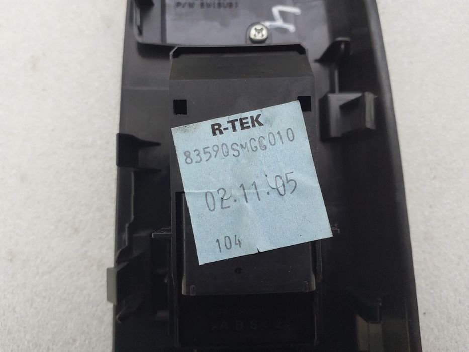 Comando / botão / interruptor vidros frente direito HONDA Civic VIII H