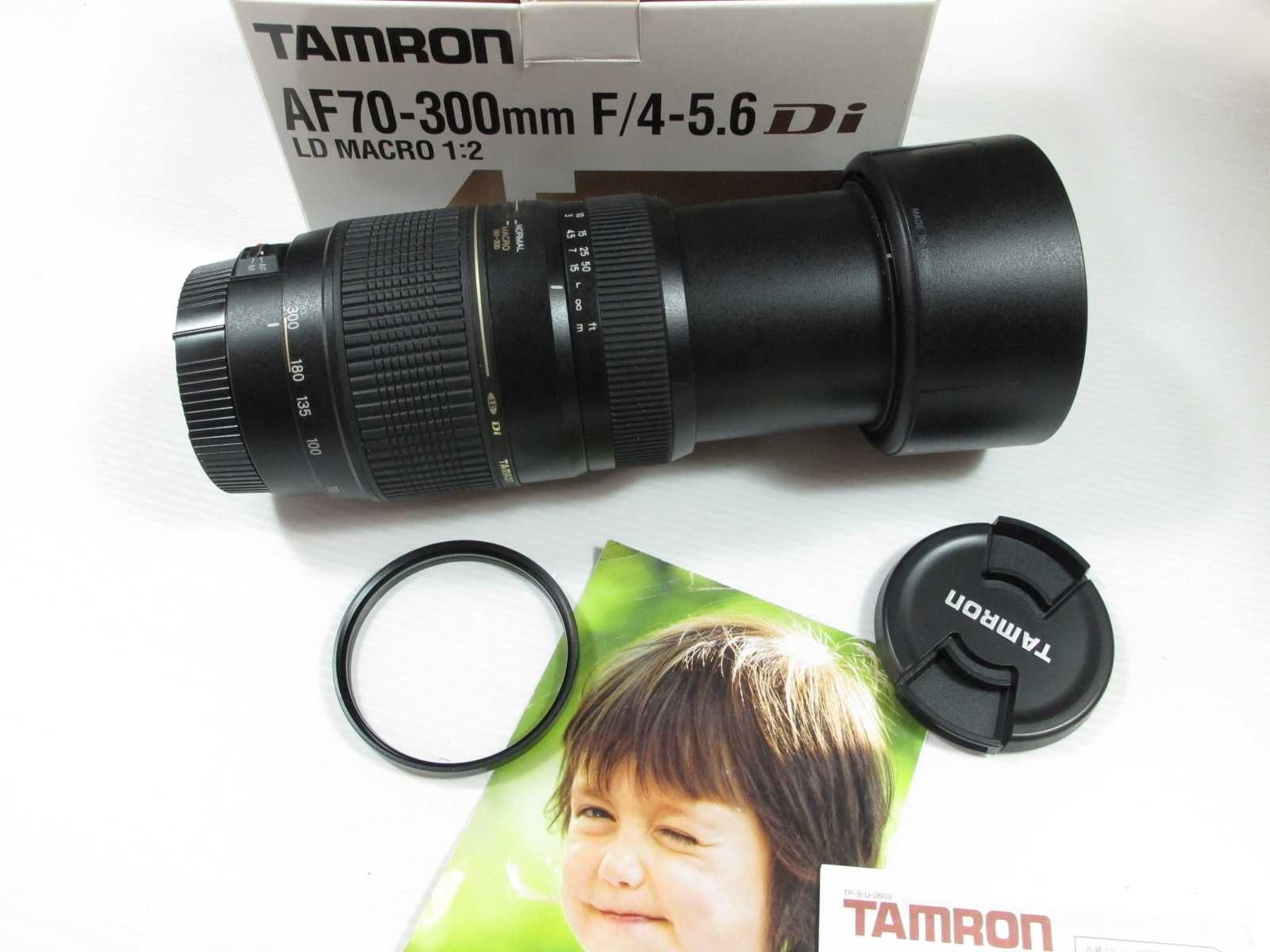 Tamron 70-300 para Canon estadp TOP na caixa