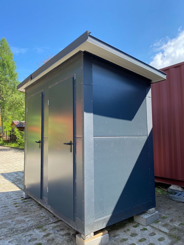 Pawilon kontener WC Sanitarny łazienka socjoany prysznice stróżówka