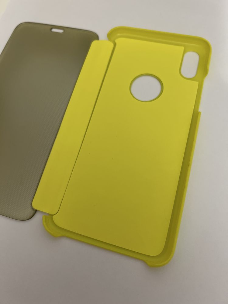 Etui Clear View iphone xs max | żółte