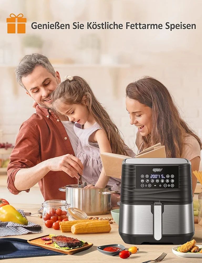 Innsky Frytkownica na gorące powietrze 5,5 l XXL - Zdrowe i smaczne
