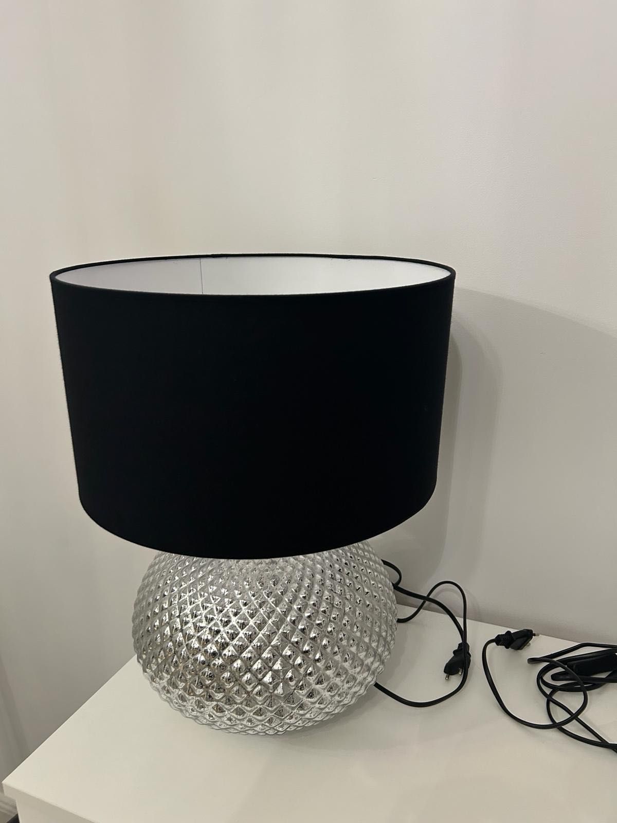 lampa nocna srebrna