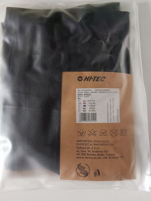 Bokserki męskie bezszwowe hi-tec M/L