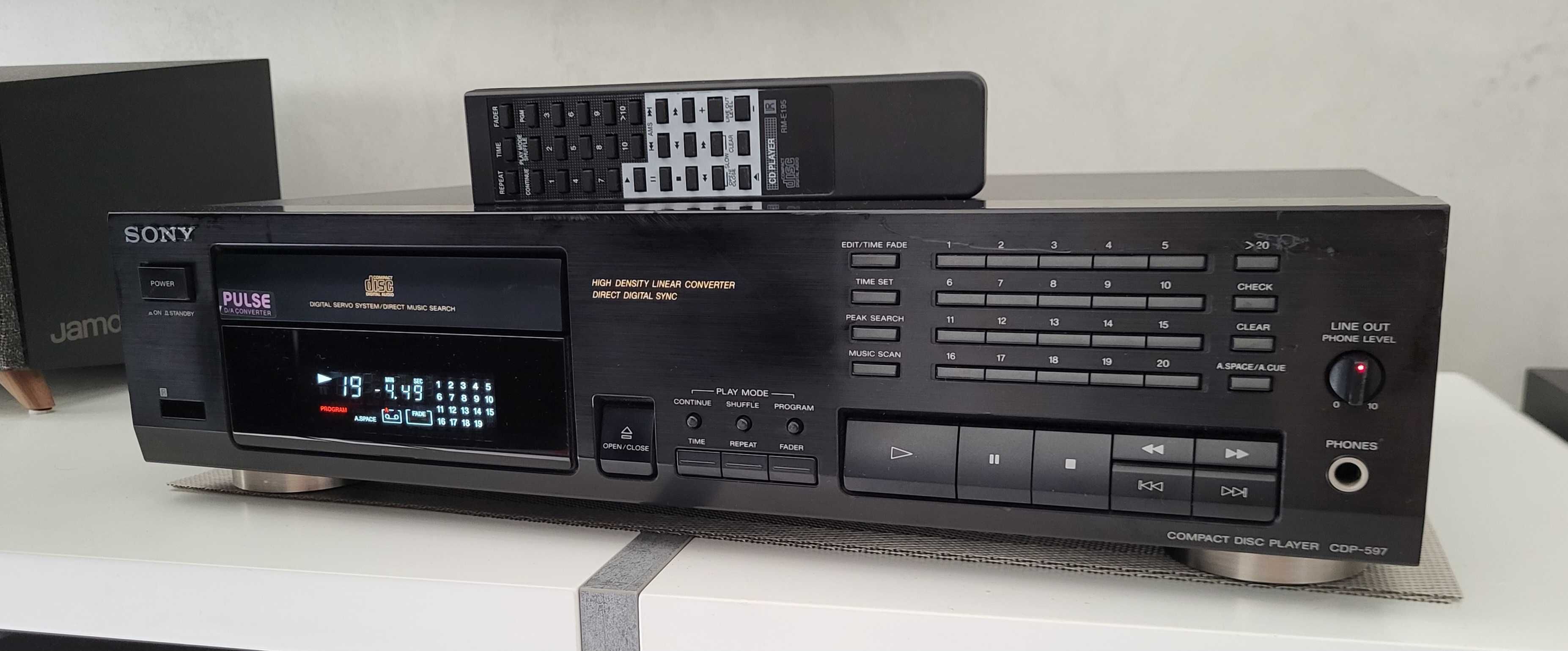SONY CDP-597 odtwarzacz CD z pilotem
