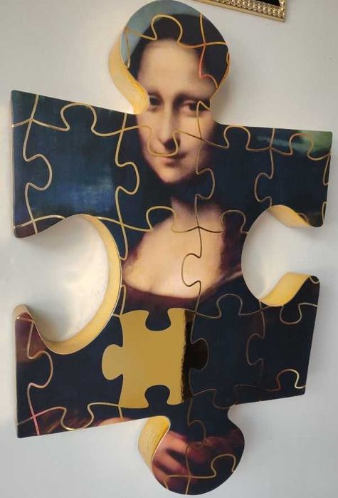 Obra de arte "Monna Lisa" com certificado de autenticidade