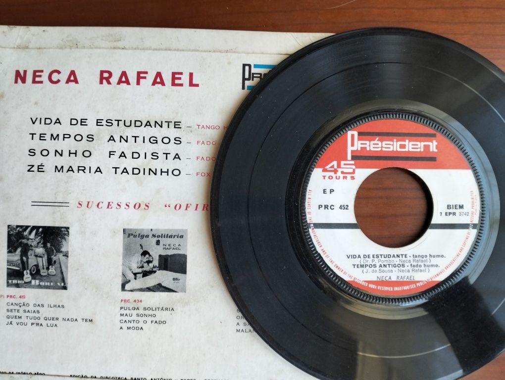 Disco de vinil single Neca Rafael - Vida de Estudante