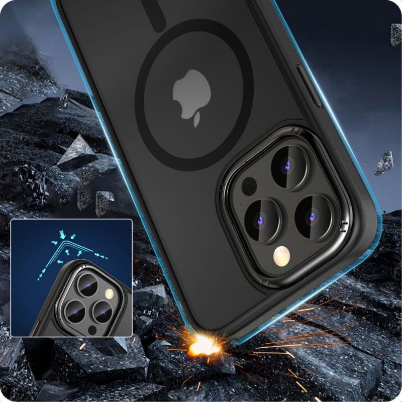 Etui Tech-Protect Magmat ”2” Magsafe Iphone 15 Pro Max Matte Black