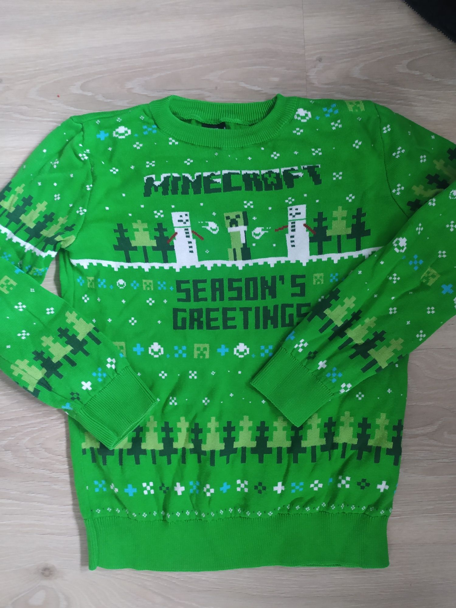 Sweter minecraft George 7-8 lat