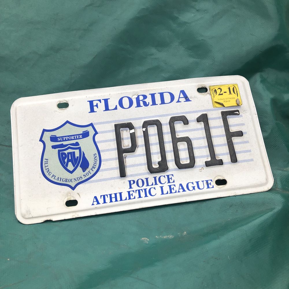 Номерной знак USA Police Florida Полиция Флорида