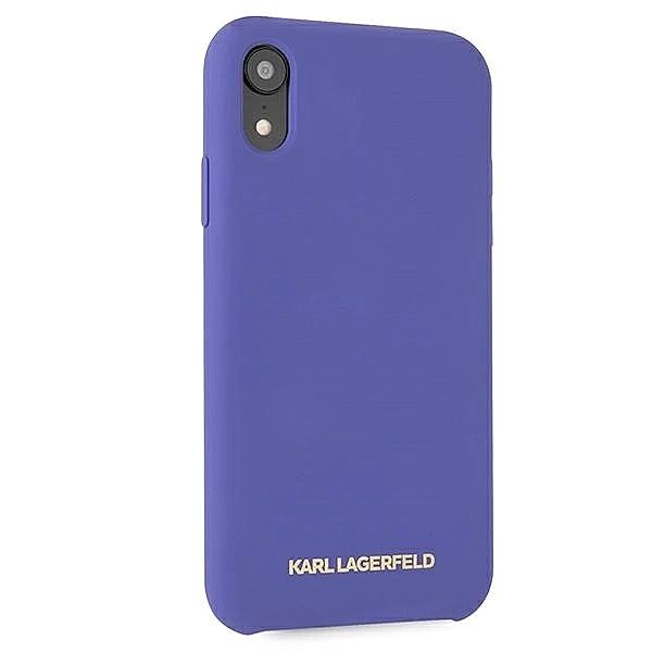 Etui Karl Lagerfeld Silicone na iPhone Xr - fioletowe