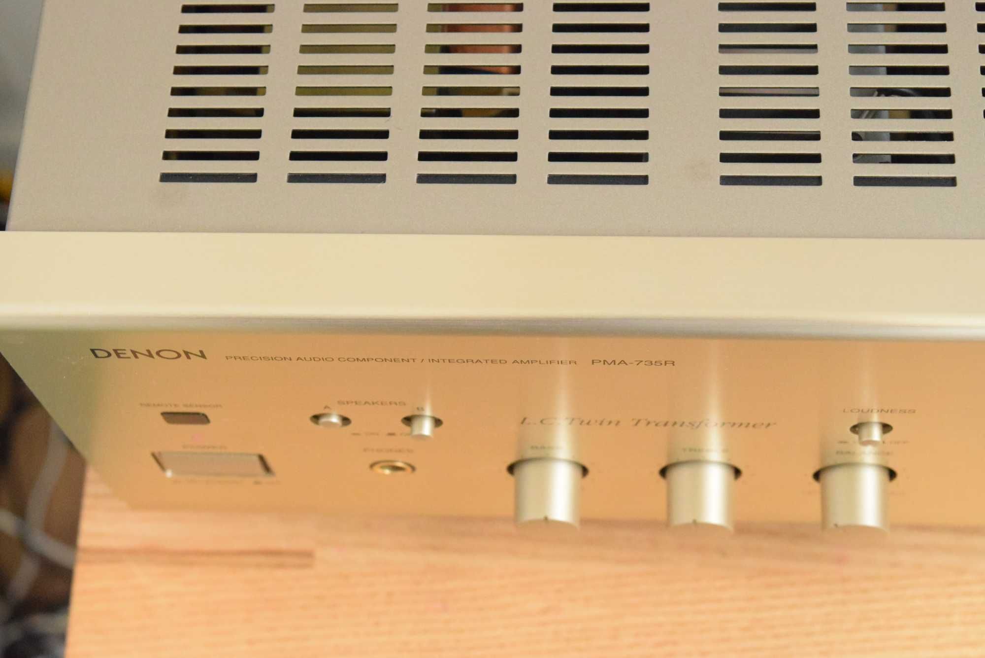 Denon PMA 735R made in Japan wzmacniacz stereo szampański vintage