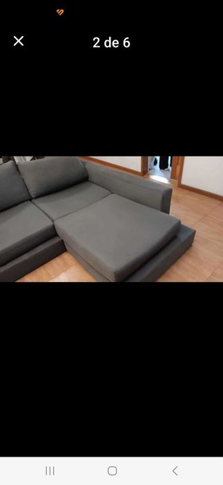Sofa cinza chase long
