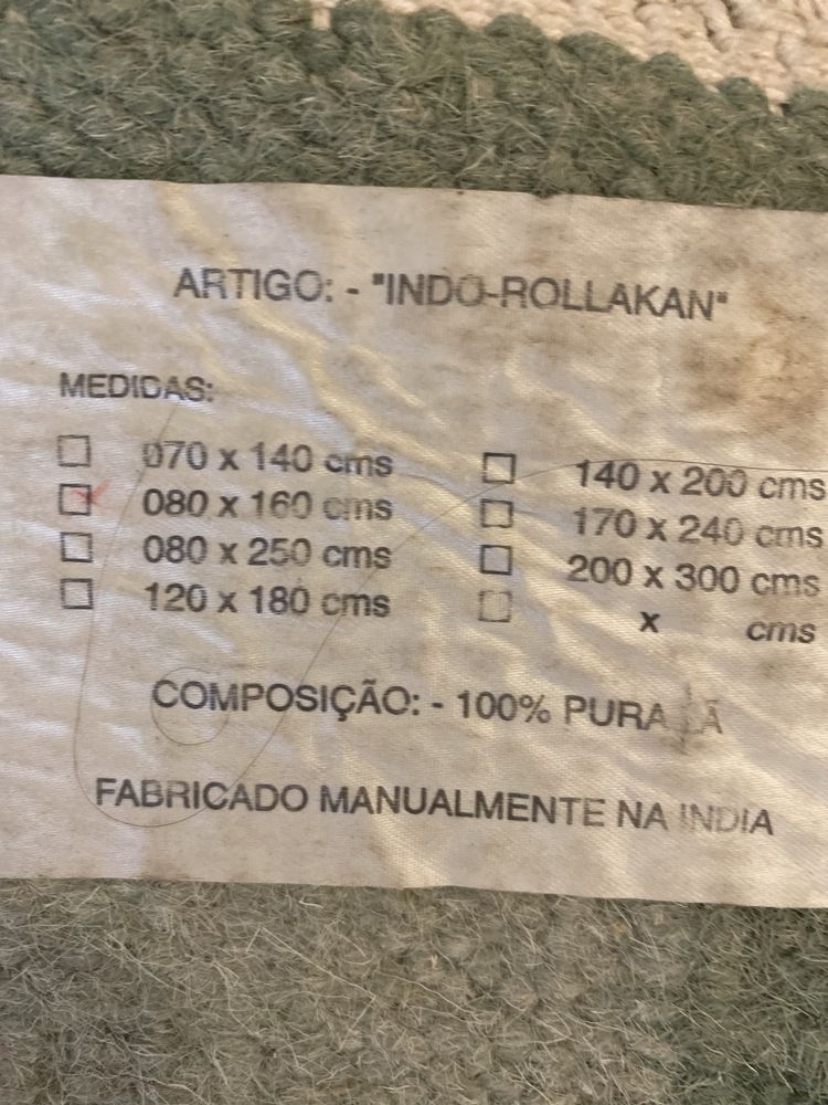 Tapete indiano pura lã