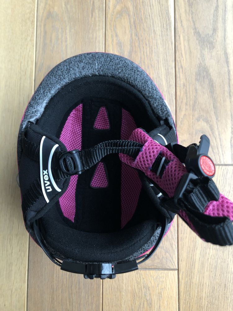 Kask narciarski Uvex różowy 48-52cm dla dziewczynki