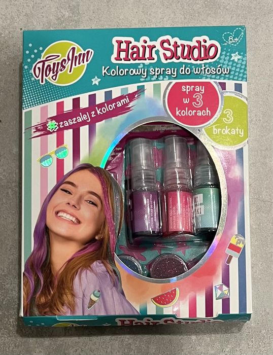 Kolorowe spraye do włosów marka ToysInn