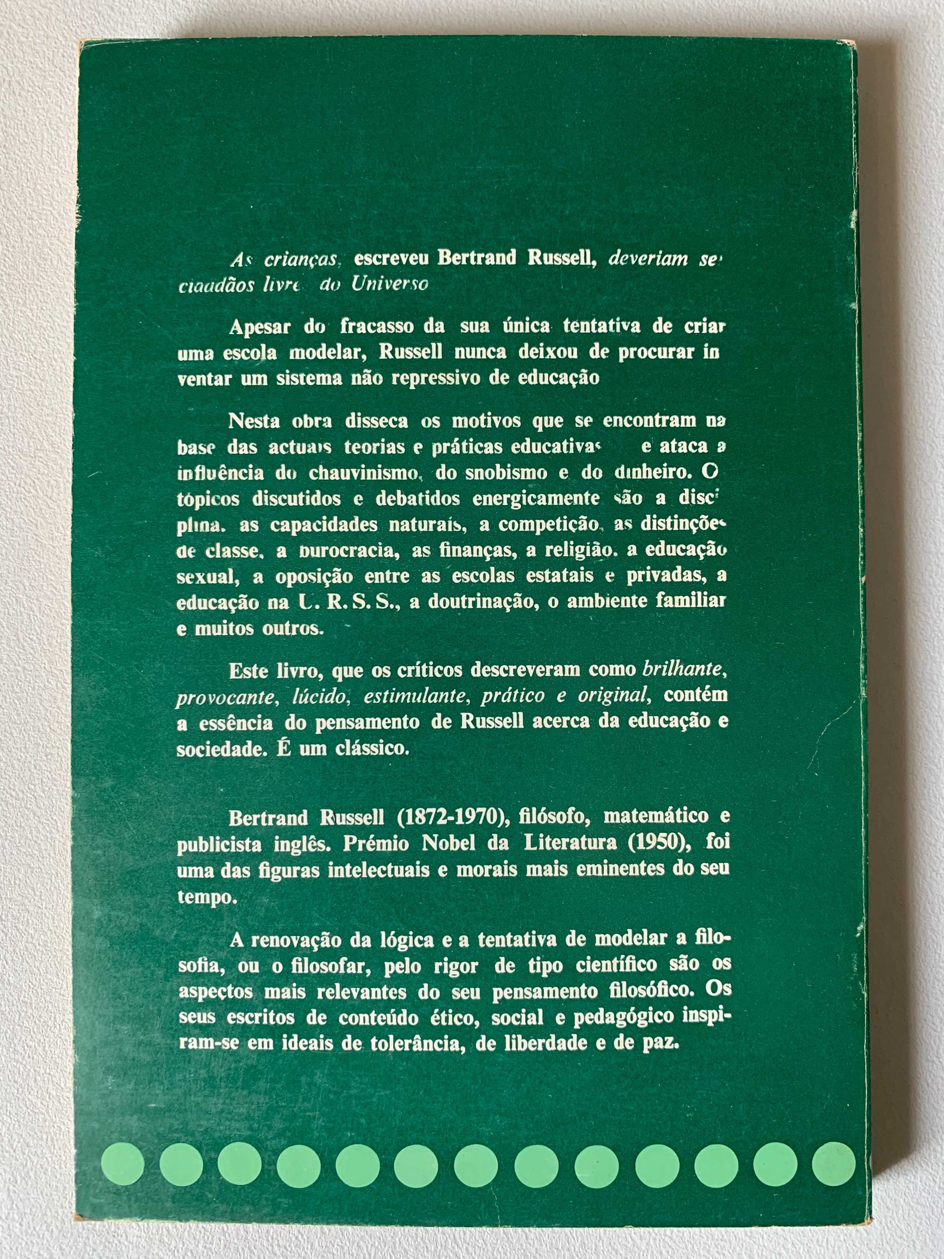 Educação e Sociedade, de Bertrand Russell