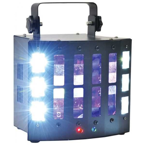4-Efekty LED Laser Strobo Deby UV MIX Wzorów i kolorów RGBW Pilot