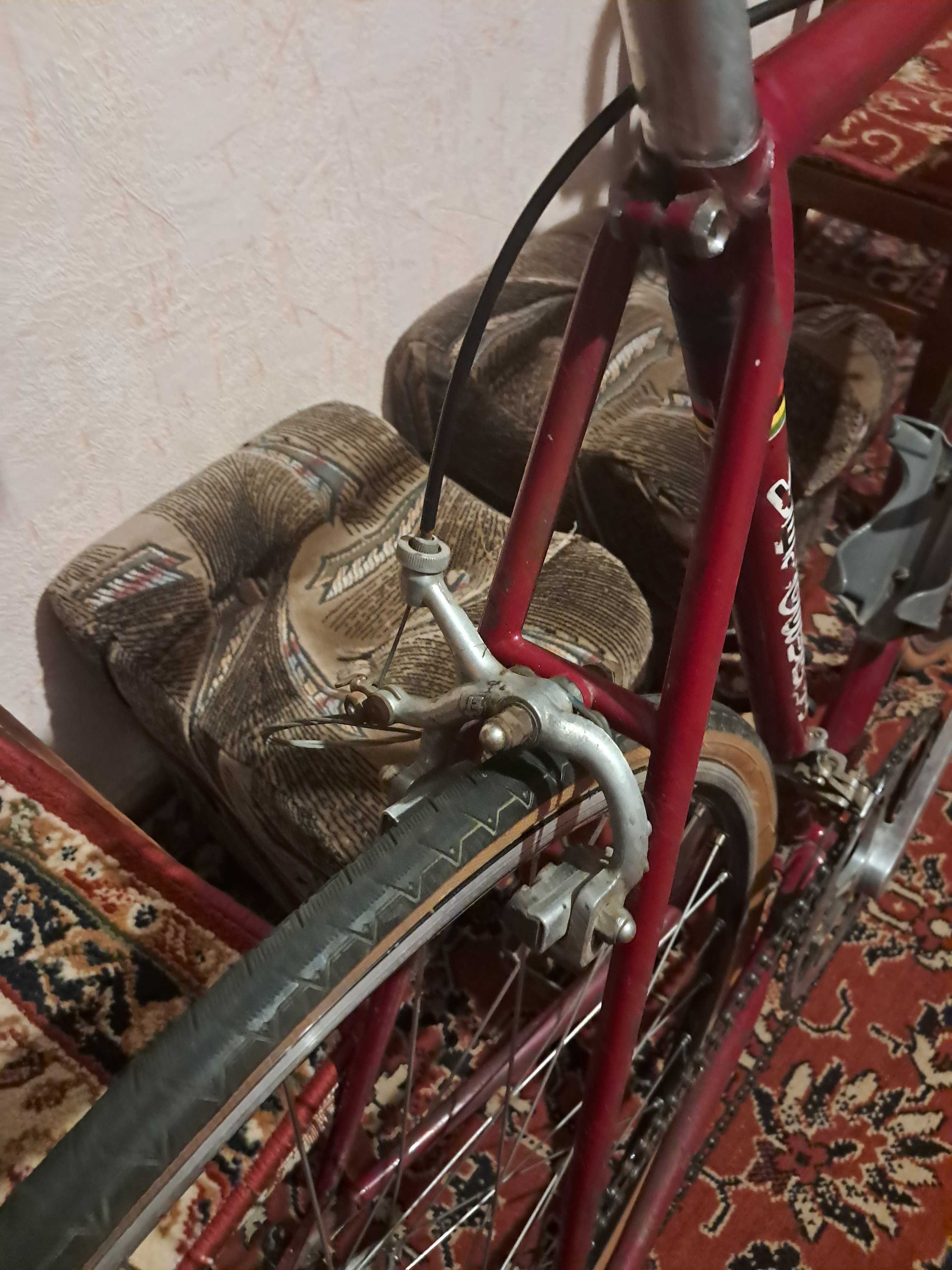 Шосе шоссейный винтажный ХВЗ Velosuper, Camoagnolo Тахион, трек, Фикс