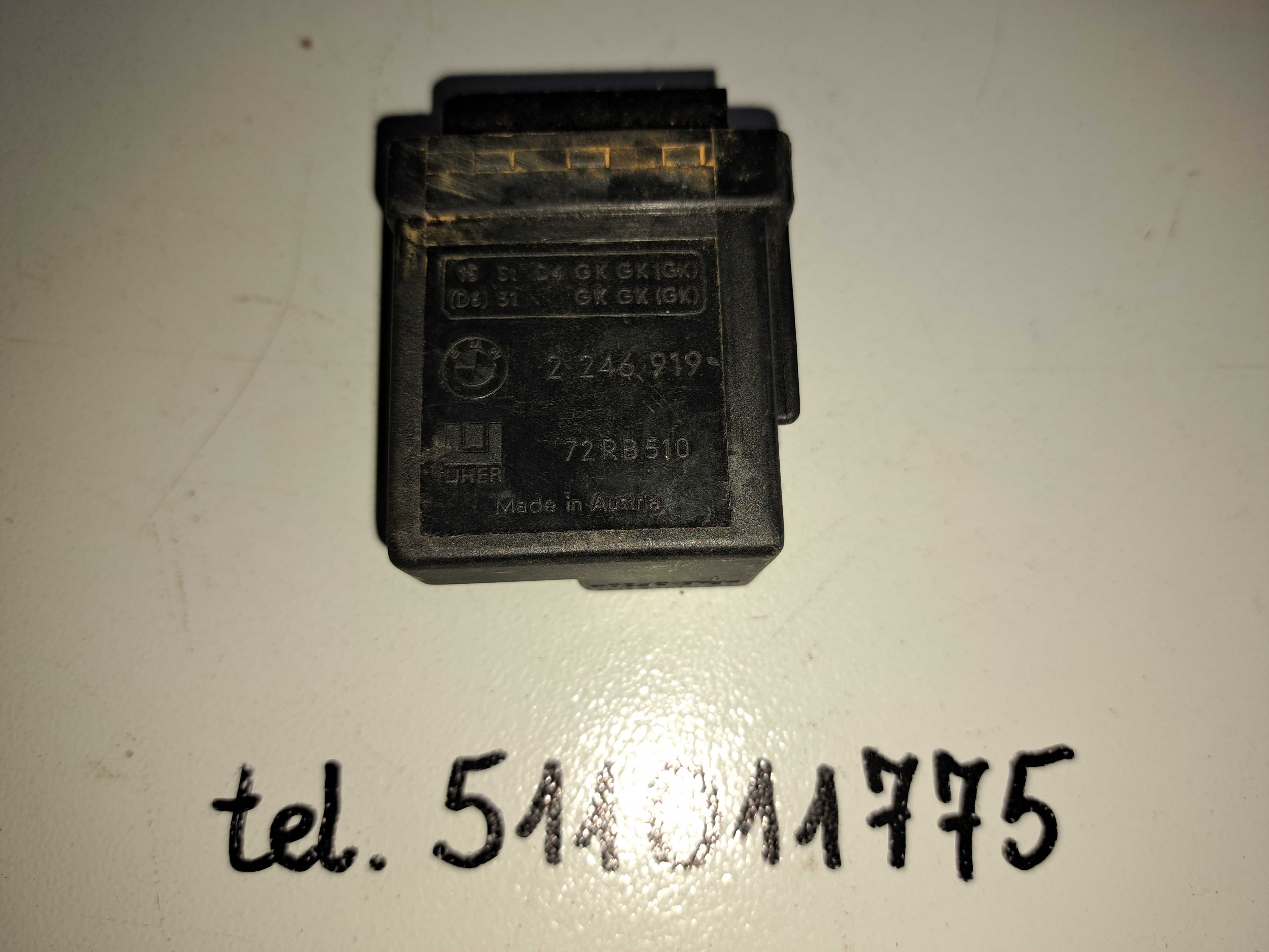 Moduł przekaźnik 2246 świec 919 żarowych BMW e39