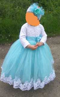 Плаття дитяче для дівчинки 1 рік, пишне, святкове, без пошкоджень