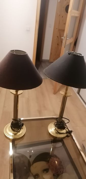 2 lampki w kolorze złota