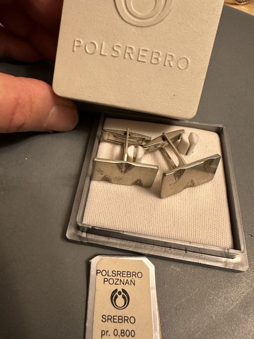 Srebrne spinki WMS - Polsrebro