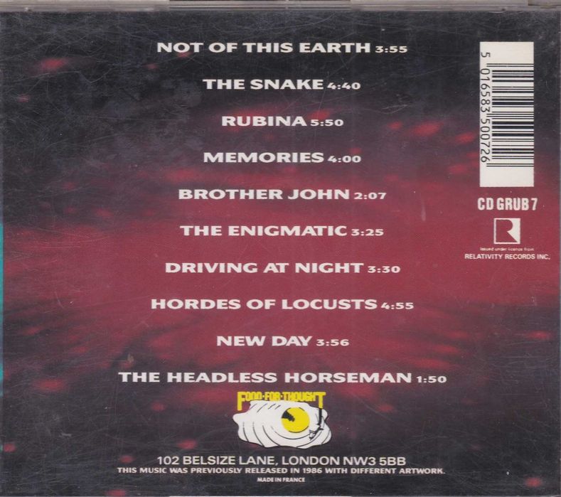 Joe Satriani – Not Of This Earth