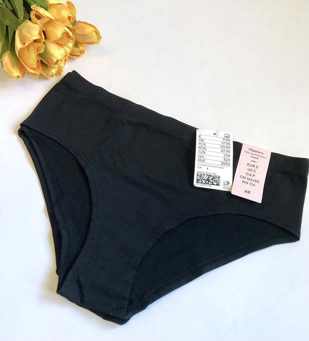 Труси Чорні. Hipsters. H&M. Комплект 2 шт.
