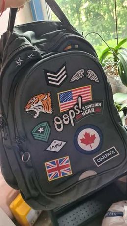 Wysyłka 1zł, plecak na kółkach CoolPack Junior zielony,militaria