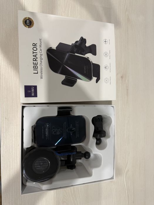 Автотримач WiWU Liberator Wireless Charger 15W CH30