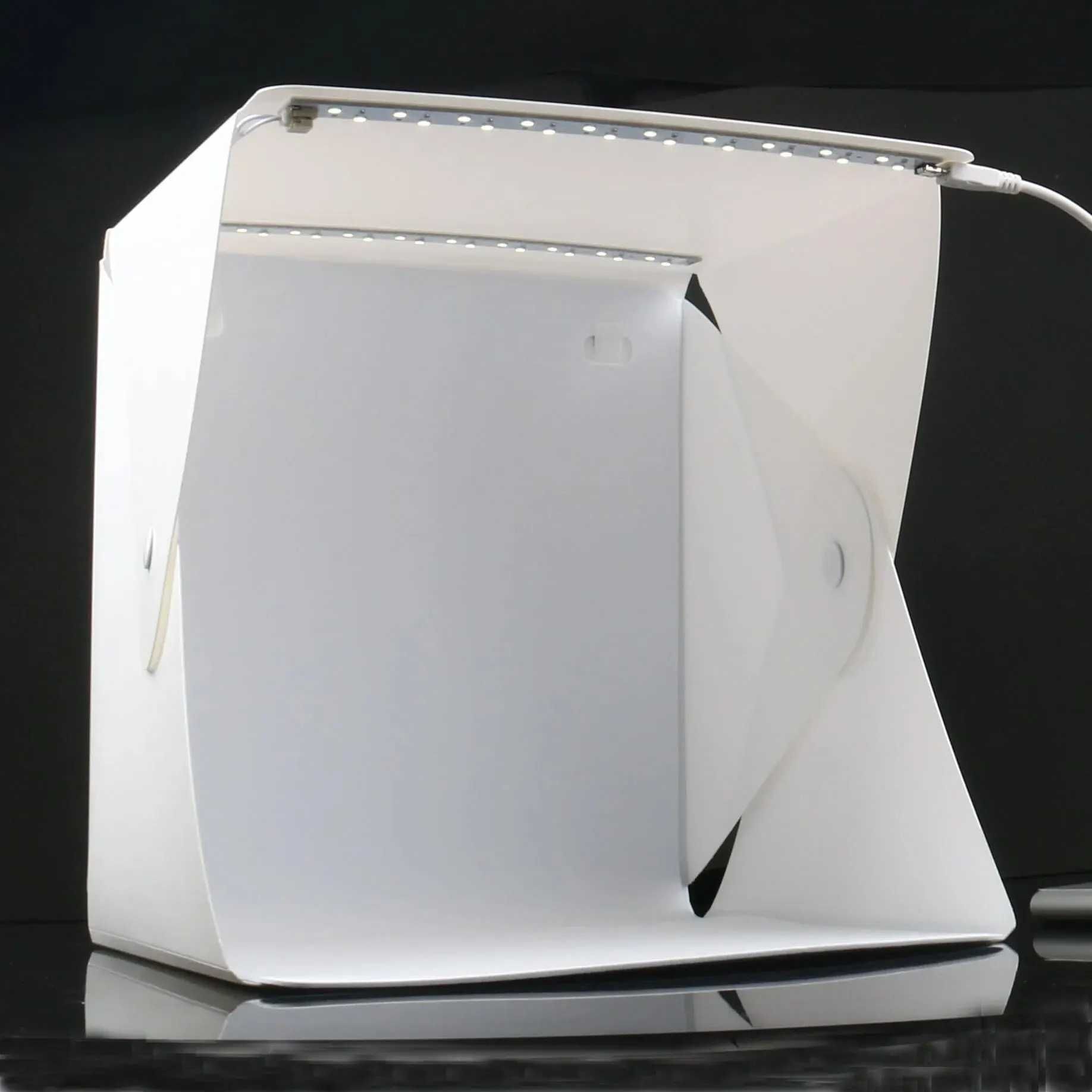 Mini Estudio Fotográfico Dobrável + Iluminação LED + 6 cenários