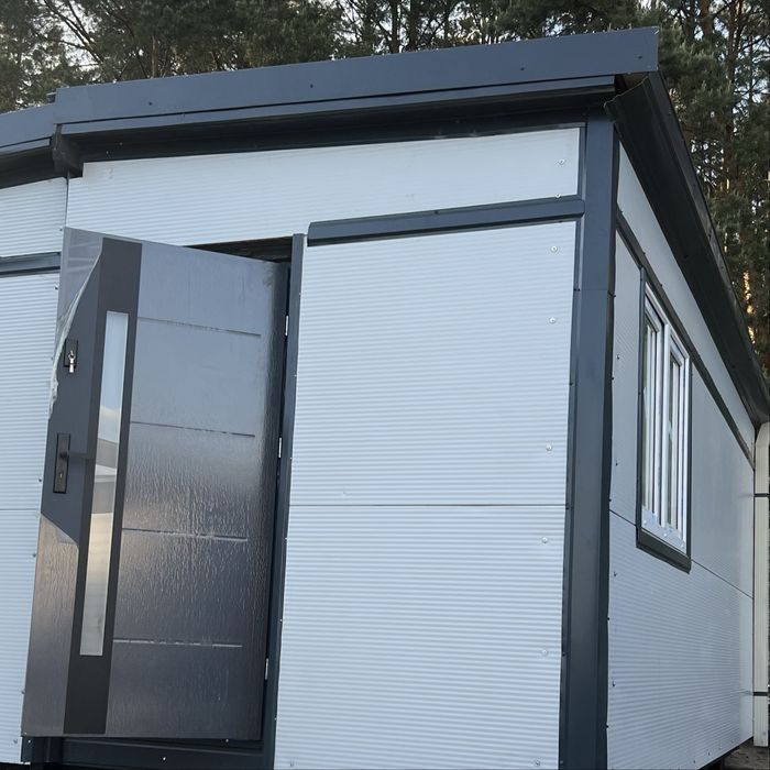 Domek mobilny z płyty całoroczny taniej niż holenderski z transportem