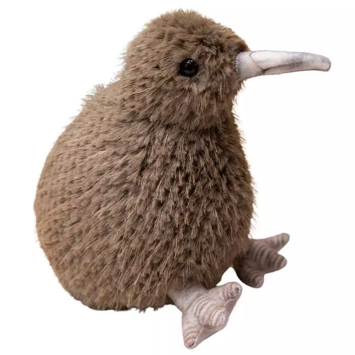Kiwi ciemnobrązowy 17cm. Leantoys
