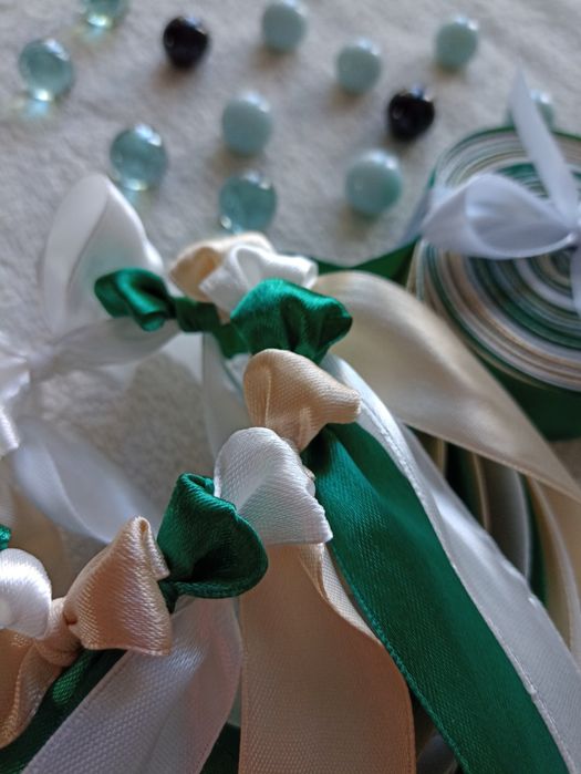 Ring oczepinowy 12 wstążek odwiązywany