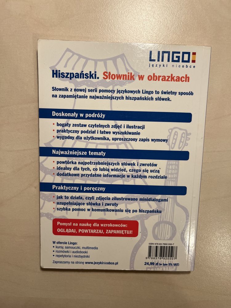 Hiszpański słownik w obrazkach Lingo