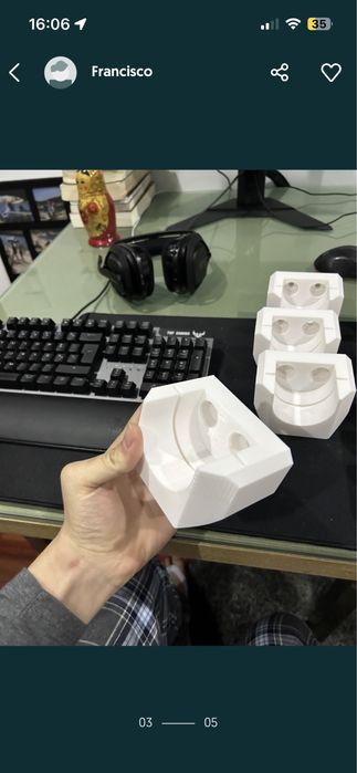 Suportes volantes fanatec bases QR1 3d printed