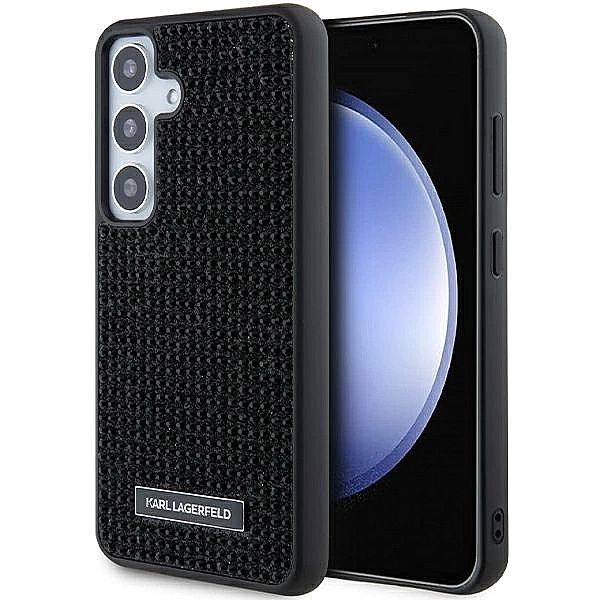 Etui Karl Lagerfeld Rhinestone Metal Logo na Samsung Galaxy S24+ - cza
