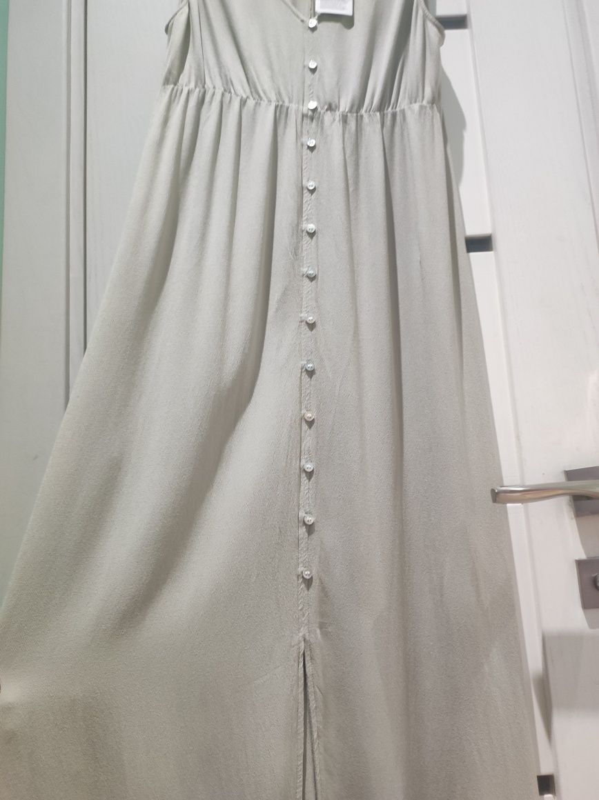 Сукня з віскози для вагітних з гудзиками з натурального перламутру