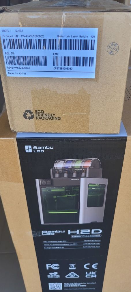 Новий 3d Принтер Bambu lab H2D combo Европейська версія