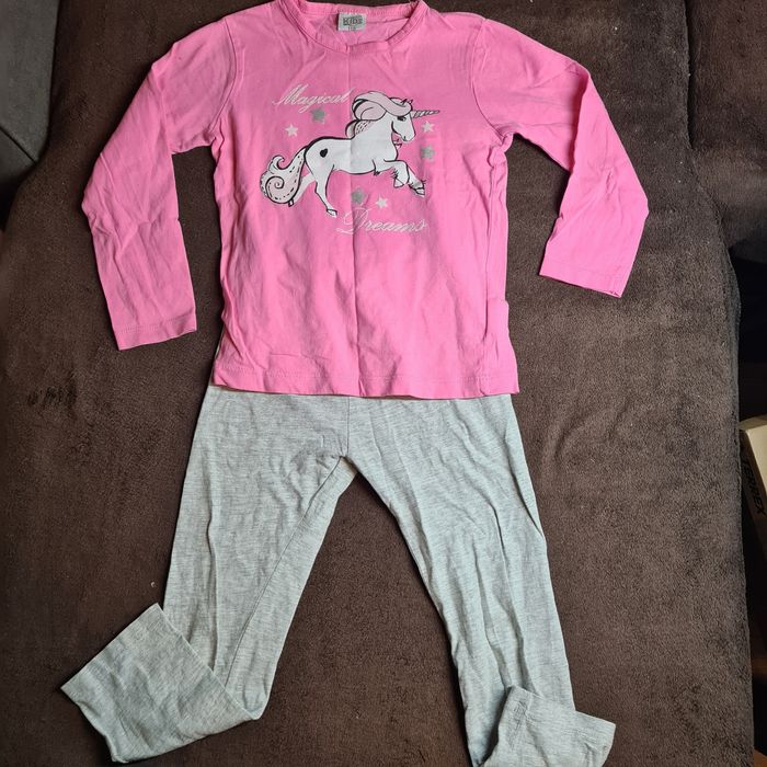 Piżama długi rękaw jednorożec 110