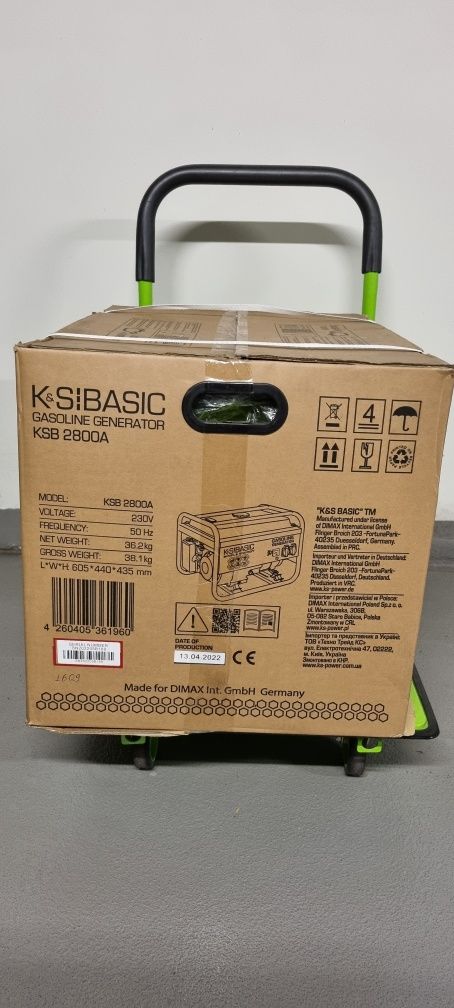 Agregat prądotwórczy Könner&Söhnen Basic KSB 2800A + dowóz dla Warszaw